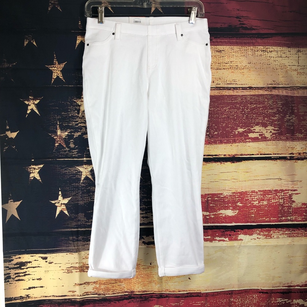 Time and tru white jean leggings M nwt